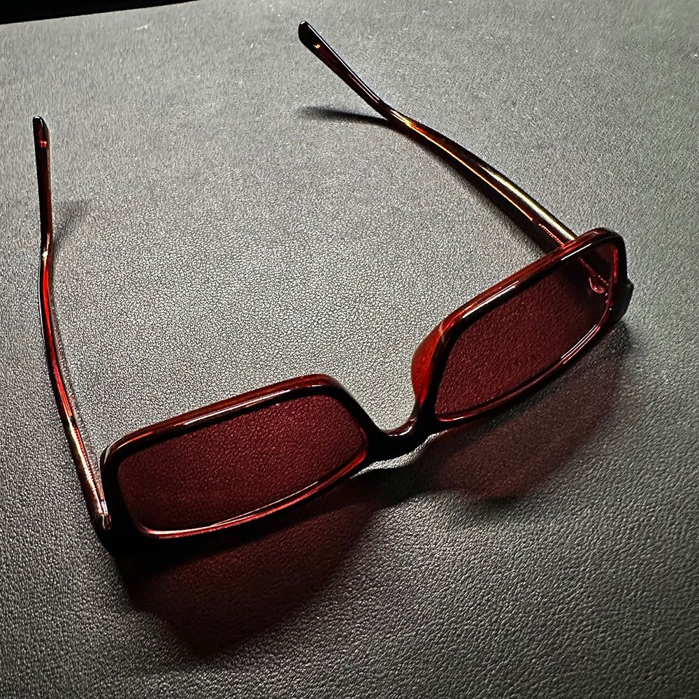 Zenni Optical Unisex Rectangle Glasses Black Cherry FL41 Migraine