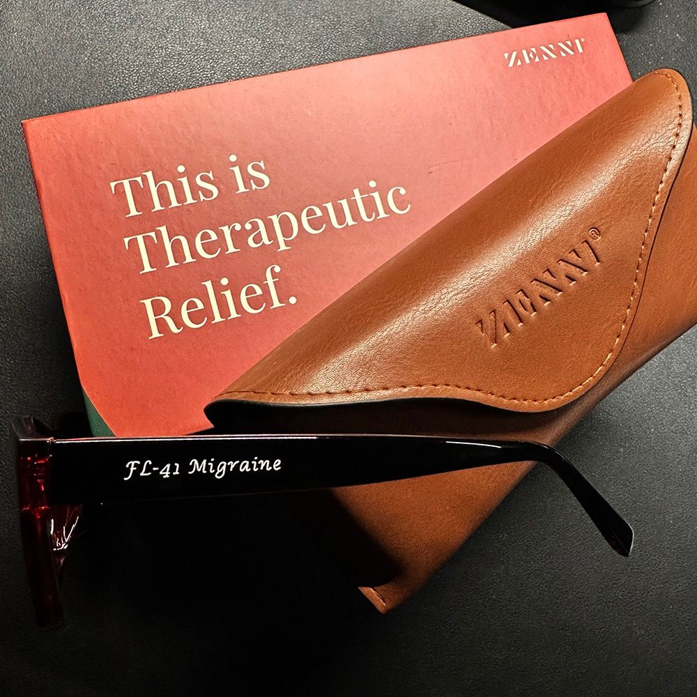 Zenni Optical Unisex Rectangle Glasses Black Cherry FL41 Migraine