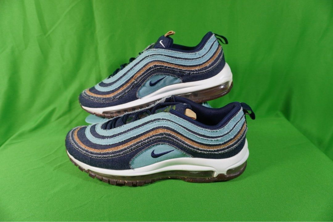 1408.Nike Air Max 97 SE Cork denim size 43 Insole 27 5 Made in vietnam