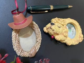 可愛動物小相框..每個150（剩2、6號）⋯ #古董#收藏#相框#動物#狗