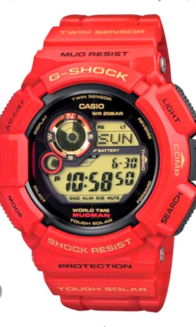Negotiable Original 30th Anniversary Red Casio G Shock Mudman