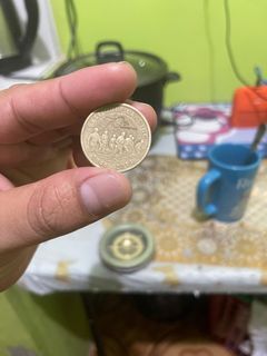 5 peso coin Leyte Gulf Landing 70th