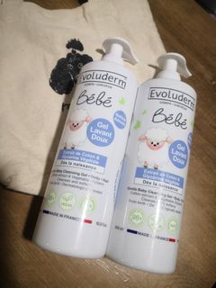 法國巴黎 Evoluderm 寶寶洗髮沐浴二合一凝露500ml 新包裝上市 公司原裝進口