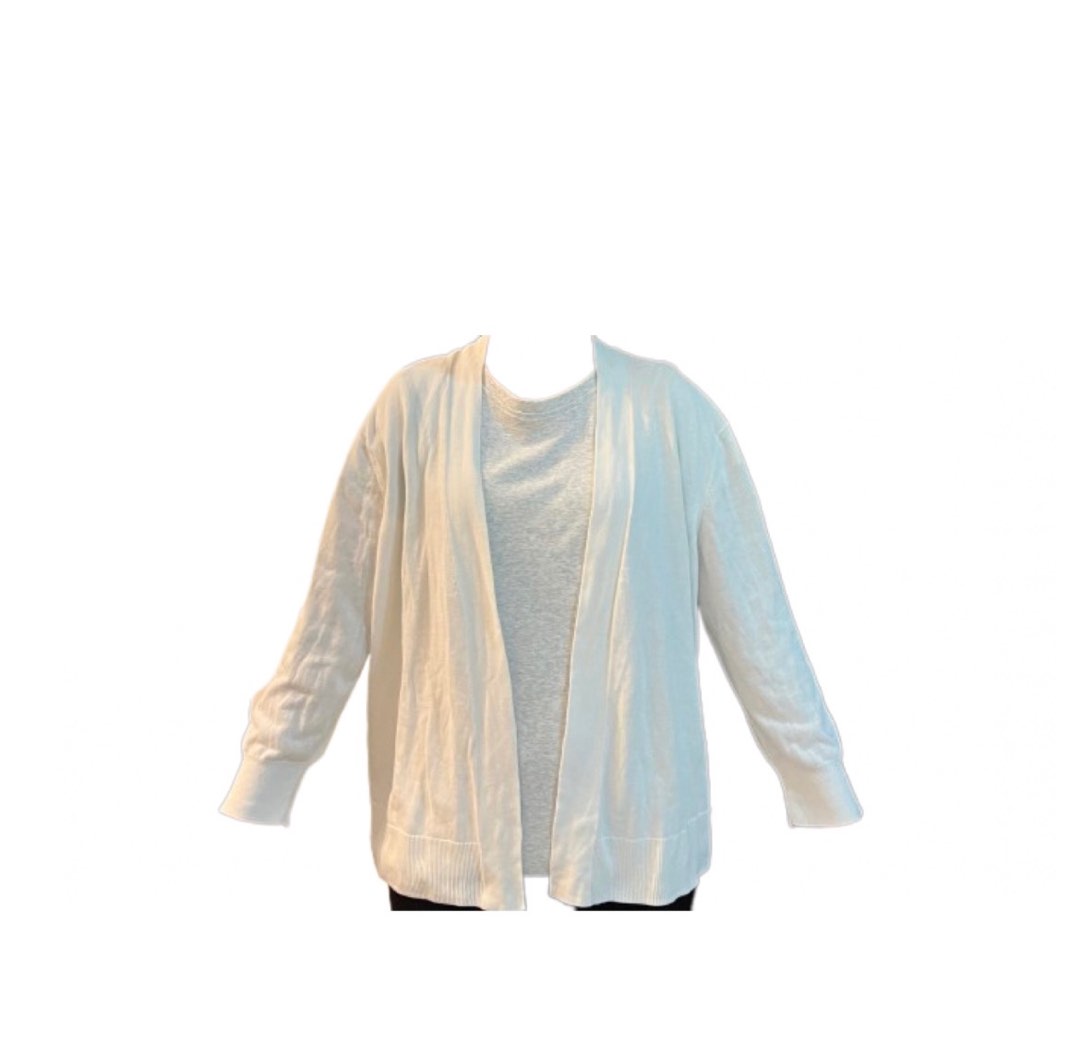 NO BRAND PLAIN WHITE CARDIGAN Women s Fashion Coats Jackets
