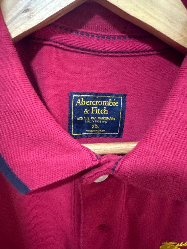 Abercrombie Polo Shirt XL (Category: Tshirts & Polo Shirts ) located in Pasig City. Submitted by coco_closet (Listing ID 1260121213, Image 2). Description: Actual size is 2XL but fits an XL-guy No issues, used only twice, very good condition.