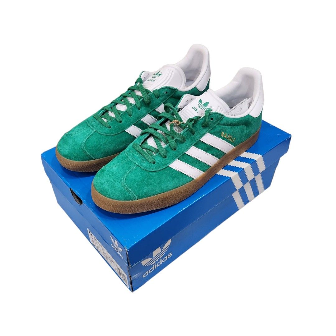 Adidas gazelle green gum Men s Fashion Footwear Sneakers on