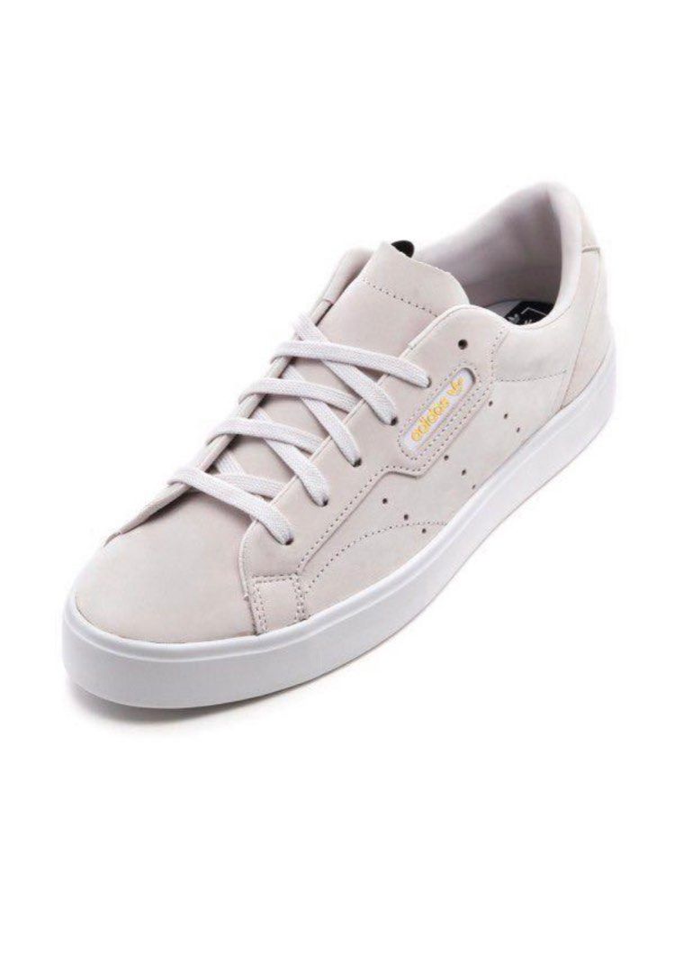 Adidas originals online white sleek trainers