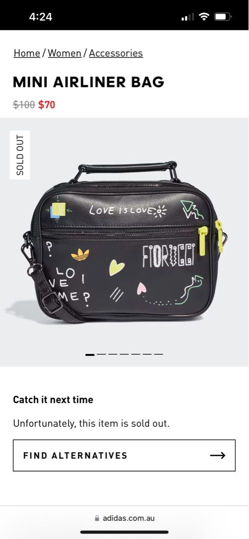 Adidas mini store airliner bag fiorucci