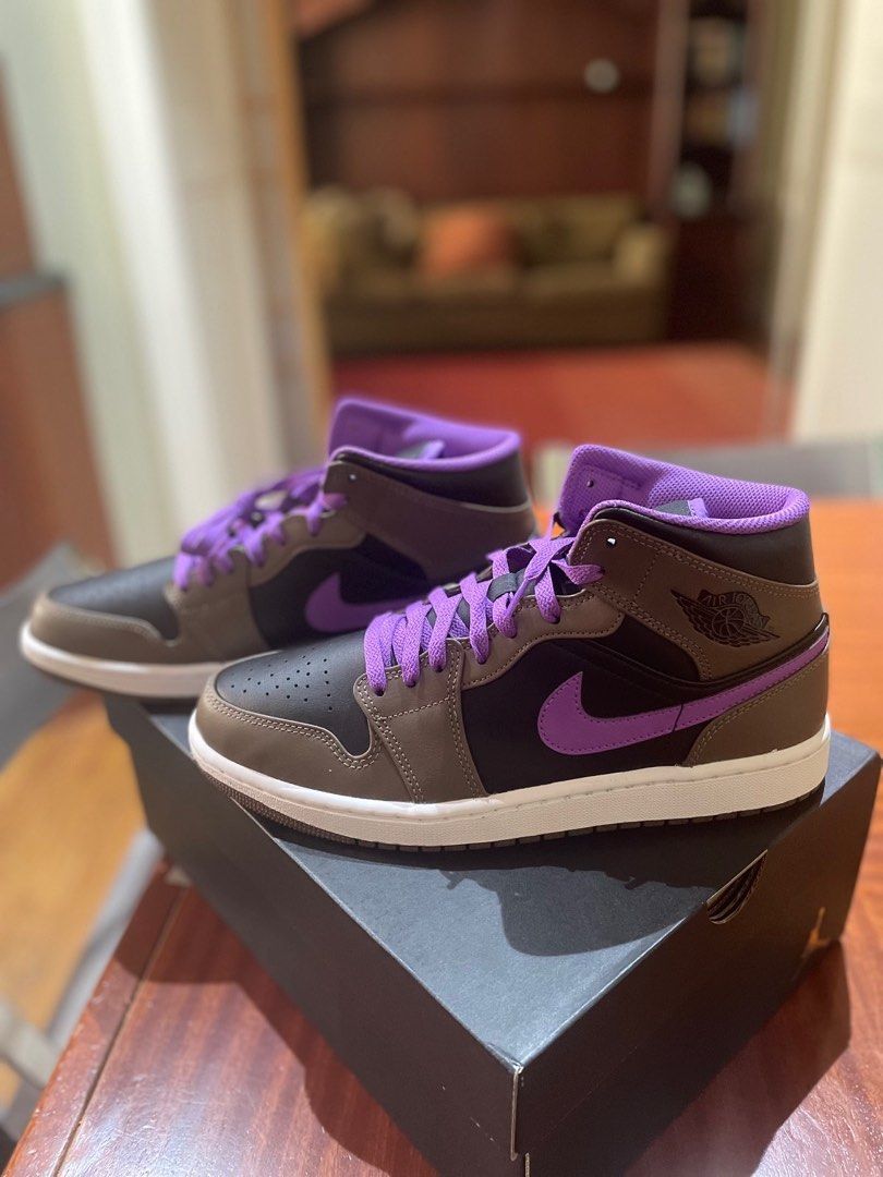 Air Jordan 1s Purple Mocha Men s Fashion Footwear Sneakers on