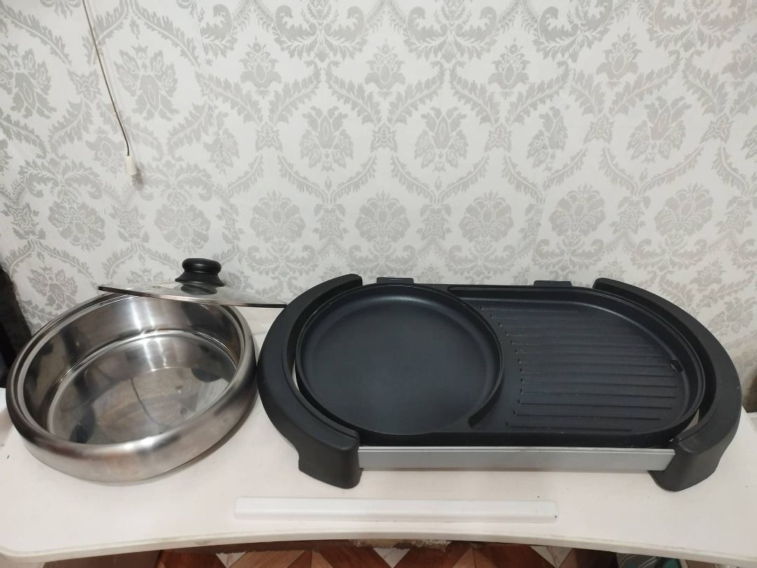 AMBIANO 2in1 Electric Grill with HotpotGrill Part, Furniture & Home