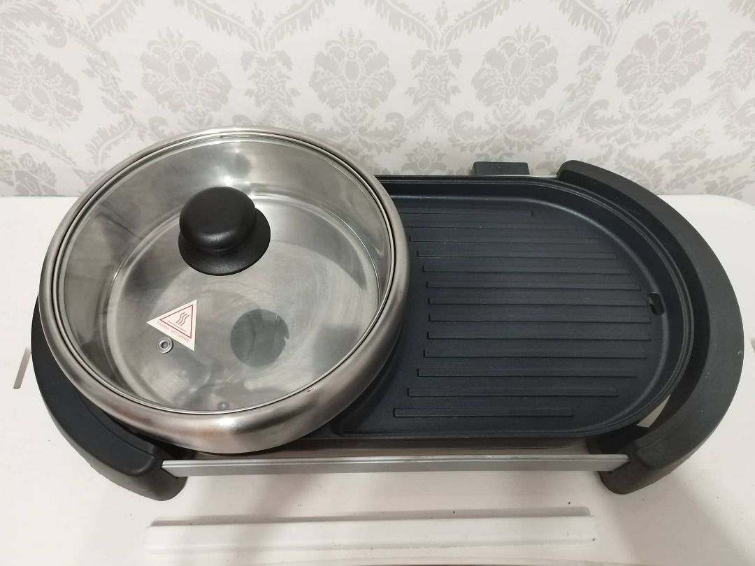 AMBIANO 2in1 Electric Grill with HotpotGrill Part, Furniture & Home