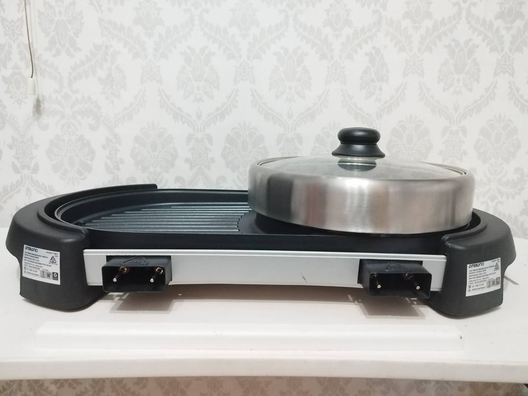AMBIANO 2in1 Electric Grill with HotpotGrill Part, Furniture & Home