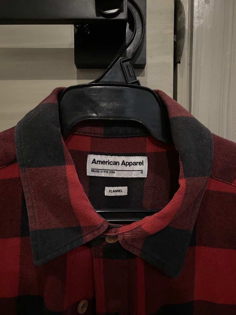 American Apparel Flannel shirt, Men's Fashion, Tops & Sets, Tshirts ...