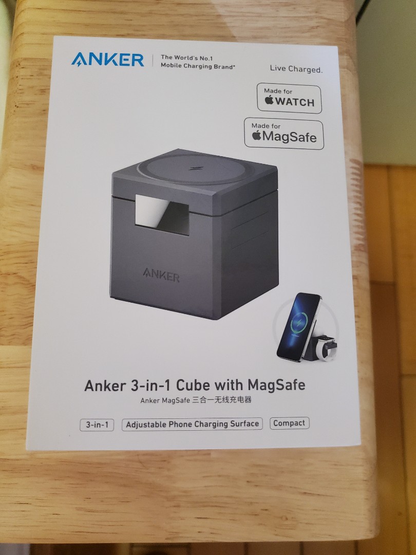Anker 3-in-1 Cube with MagSafe, 手提電話, 電話及其他裝置配件, 其他