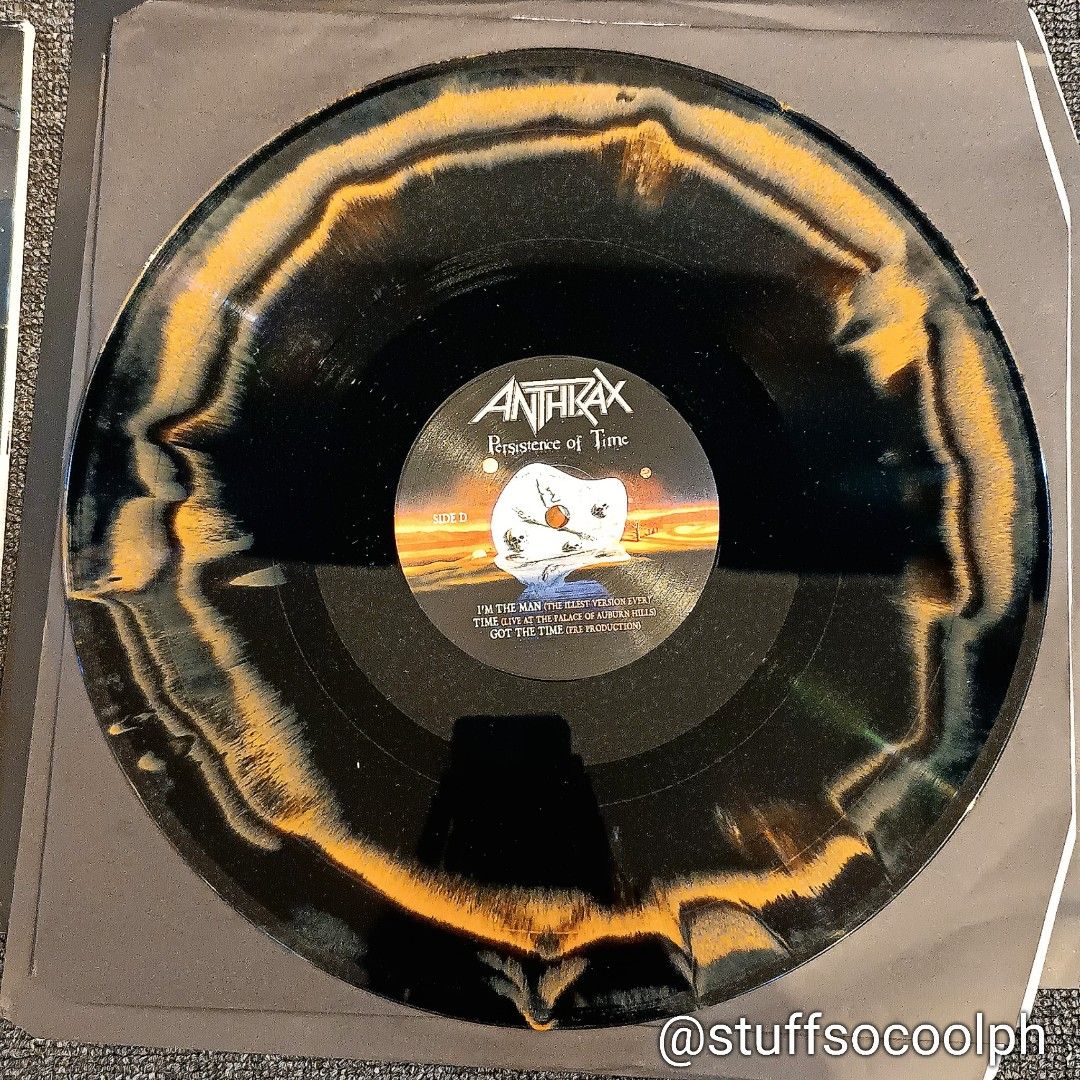 Anthrax 'Persistence of Time' LP 30th Anniversary Edition, Hobbies ...