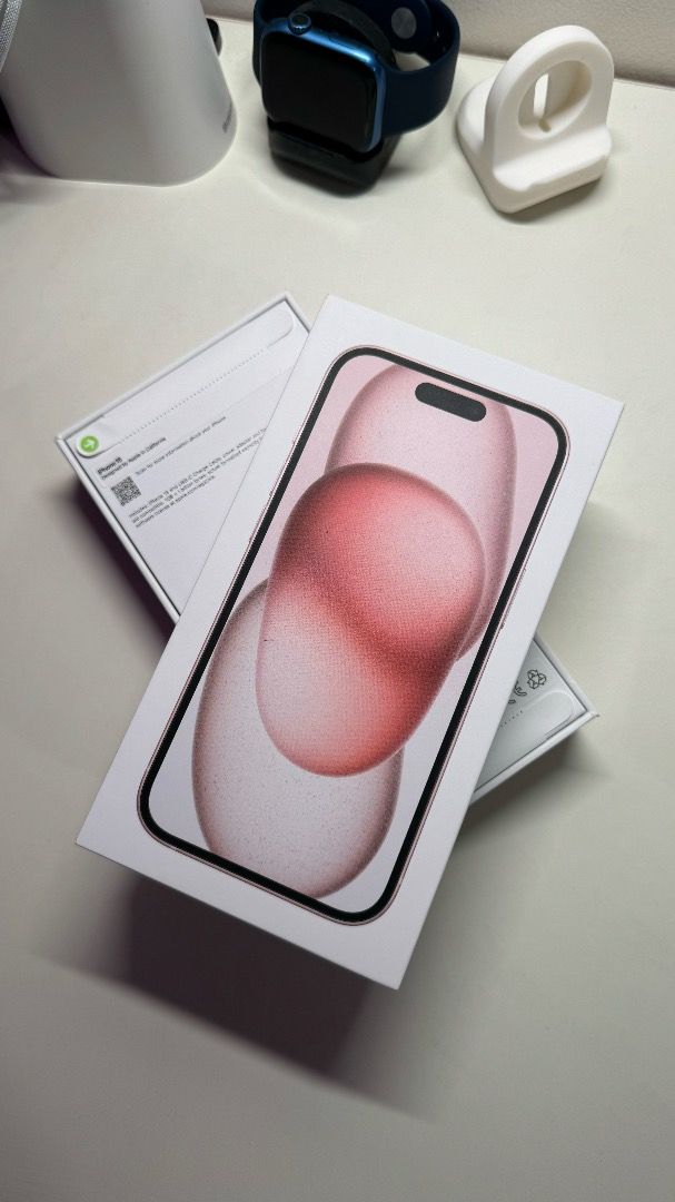 Apple iPhone 15 Pink 256GB (Category: iPhone 15 Series) located in Mandaluyong City. Submitted by techietrade (Listing ID 1260283492, Image 2). Description: -Brandnew and sealed -US variant (no SIM Slot, only for eSIM) -With free Smart Prepaid eSIM -Factory Unlocked / Openline -Model Num A2846 -1 Year Apple Warranty -Only 2 stock available -Accepting credit card payment with 3.75% terminal charge (3-mos for BDO credit cardholders).
