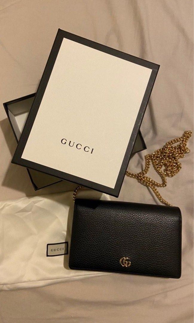 AUTHENTIC Gucci wallet on chain bag Luxury Bags Wallets on