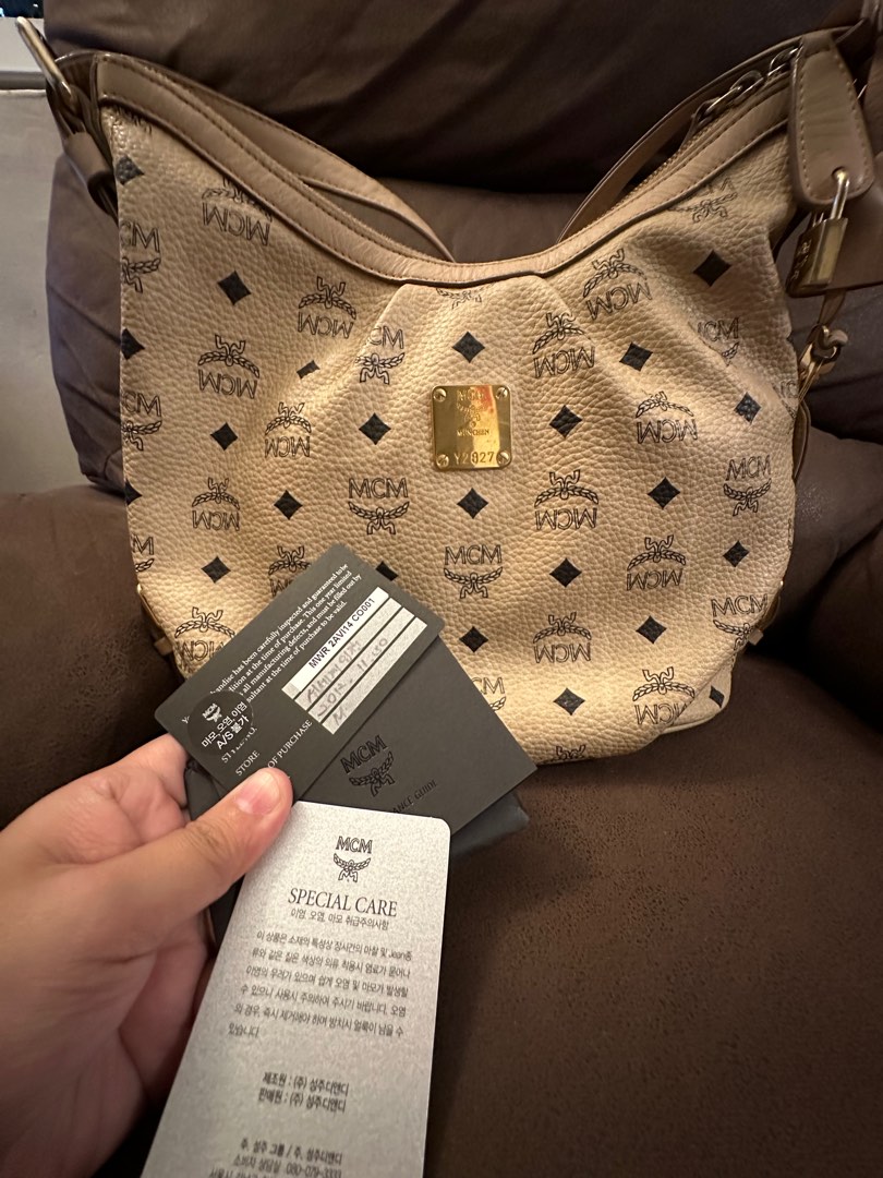 Authentic MCM Cross body Bag, Luxury, Bags & Wallets on Carousell