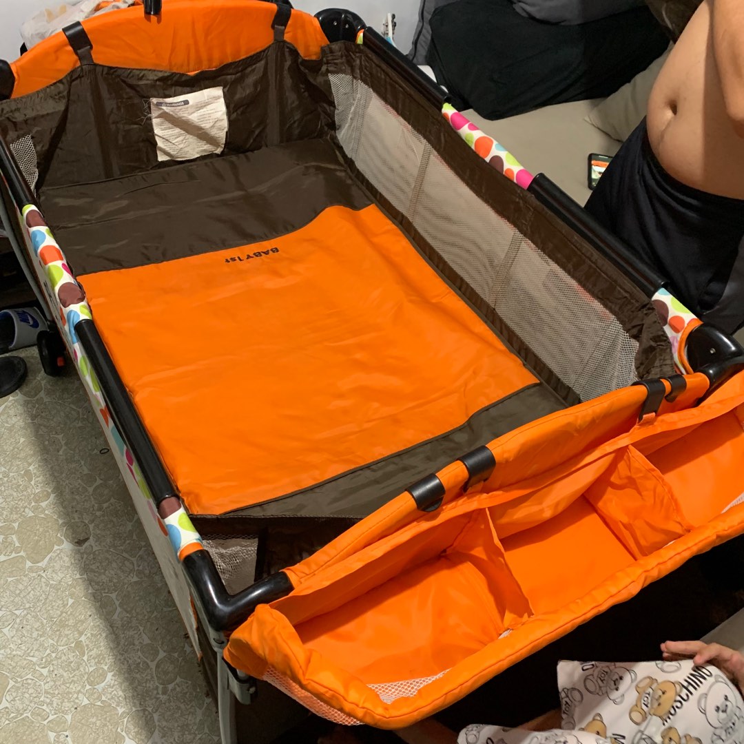 Baby 1st crib with swing, Babies & Kids, Baby Nursery & Kids Furniture