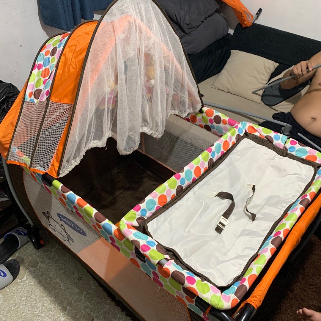 Baby 1st crib with swing, Babies & Kids, Baby Nursery & Kids Furniture