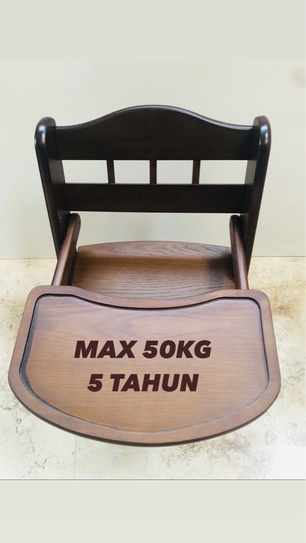 Baby Chair Kayu Cafe Resto Kursi Makan Bayi Kayu Aman Kuat Murah Baby
