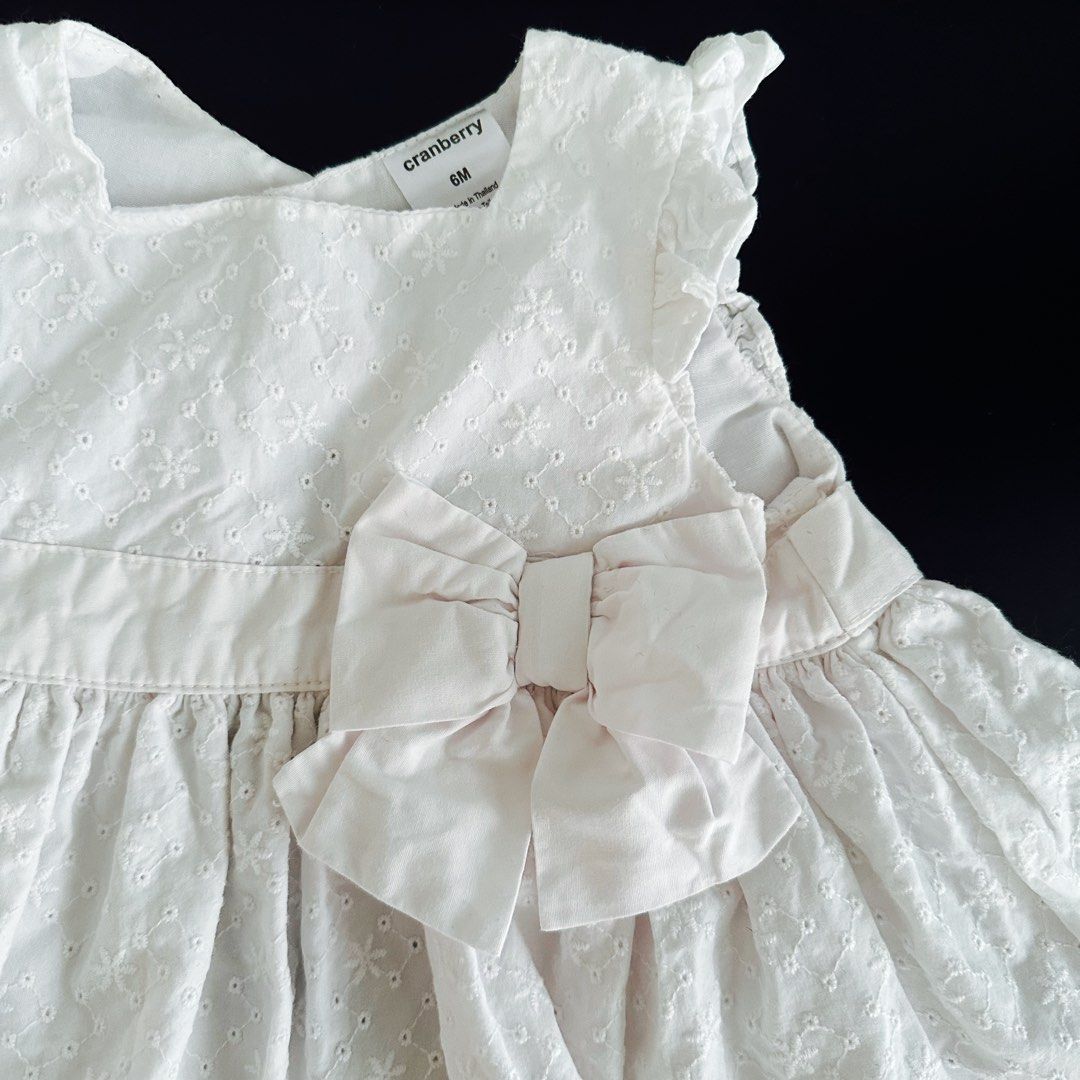 White dress cheap for infant girl