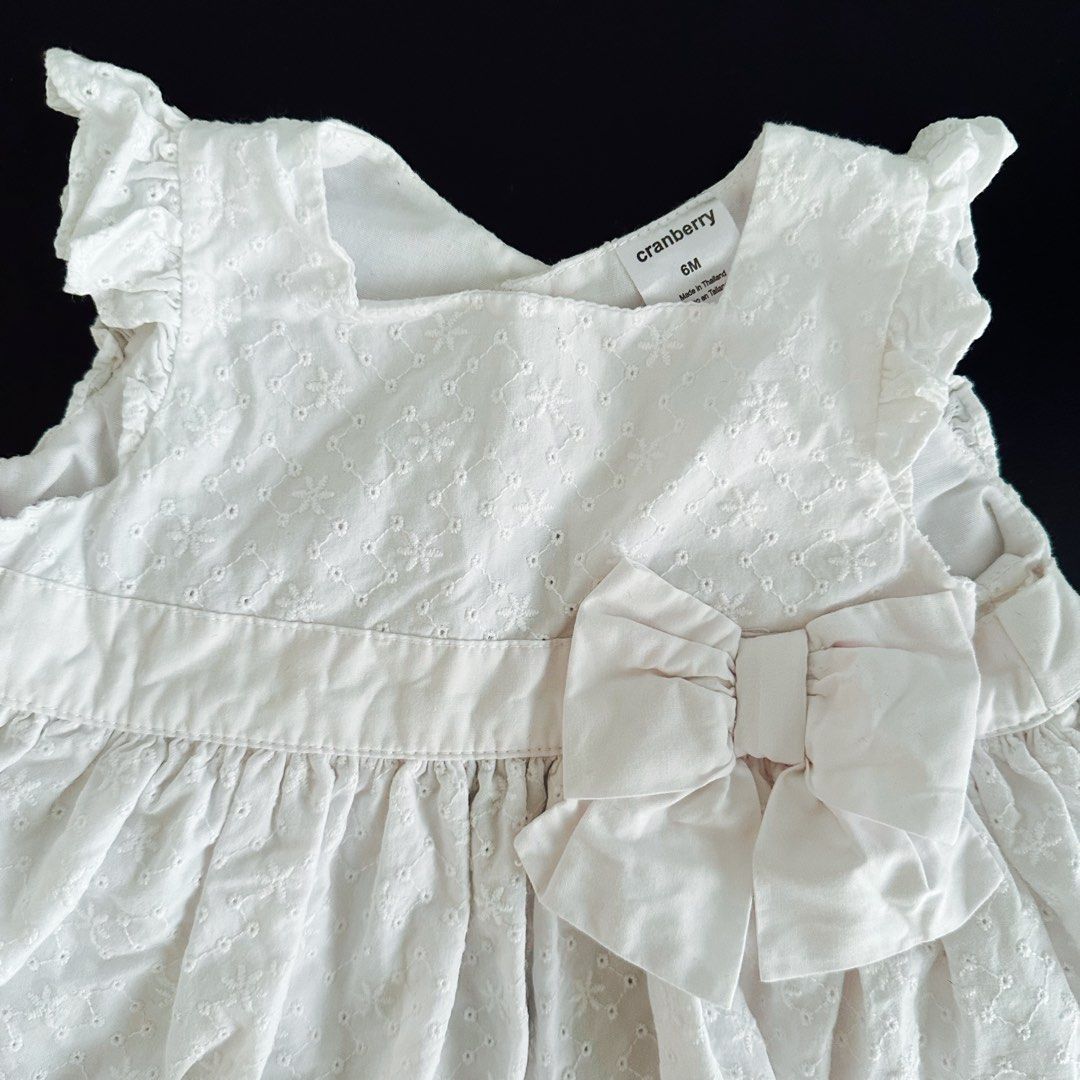 White dress cheap for infant girl