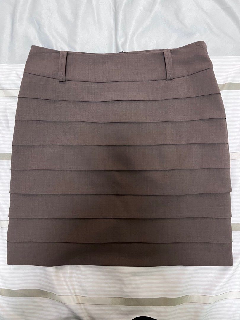 Bega Tiered Pencil Skirt with Belt Loops Women s Fashion Bottoms