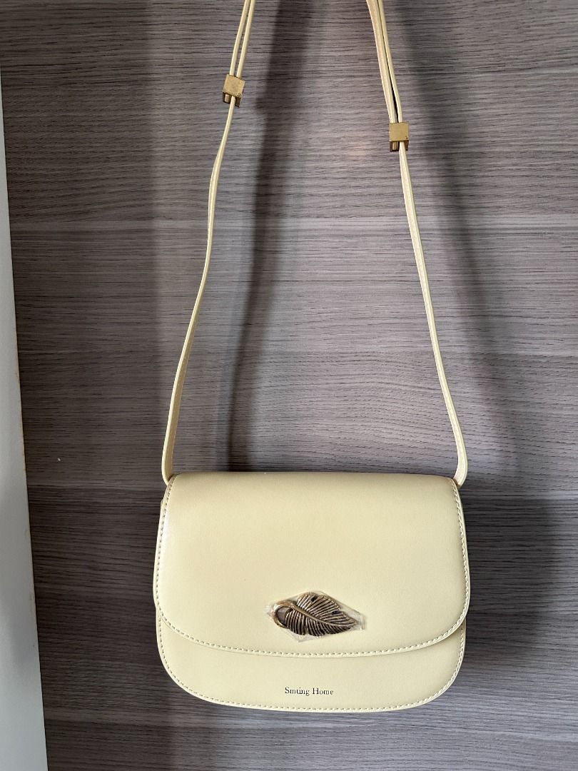 Gold leather cross body cheap bag