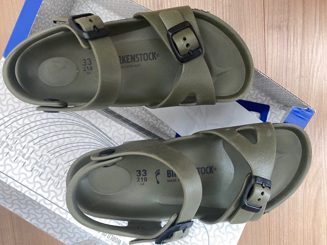 Birkenstock Kids RIO EVA Khaki Size EU 33 210mm Babies Kids
