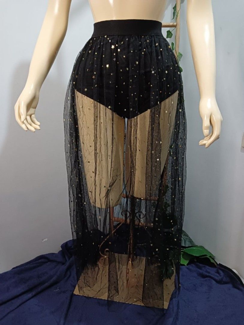 Sheer festival maxi skirt sales