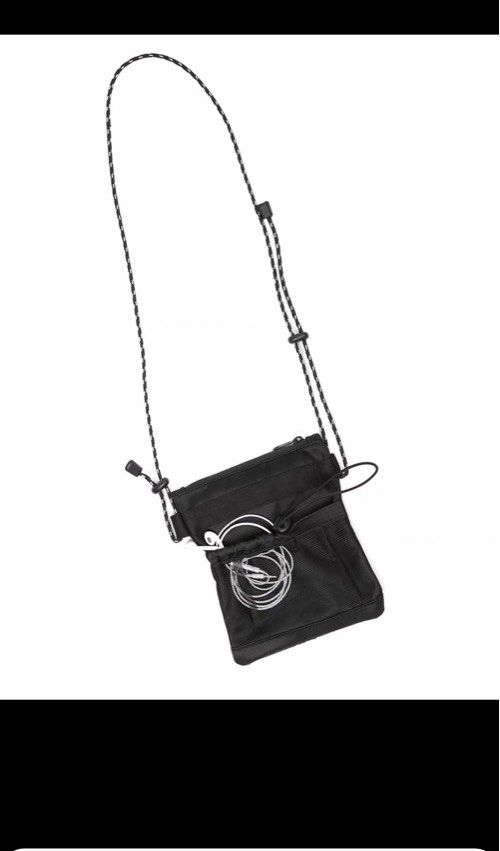 Black Sling Bag Outdoor Parachute String
