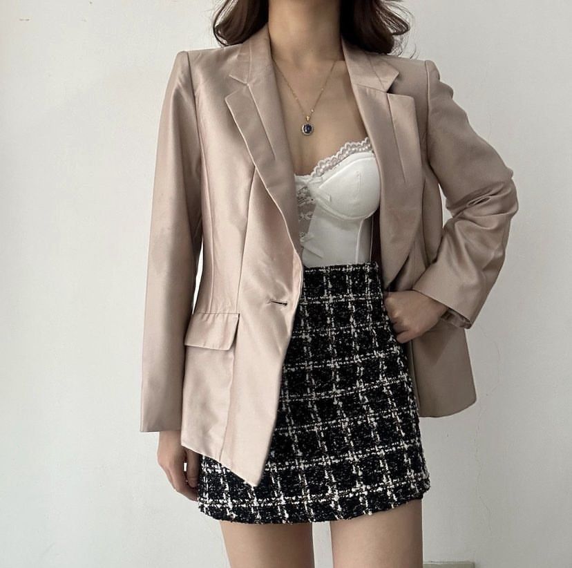 Rose colored blazer sale