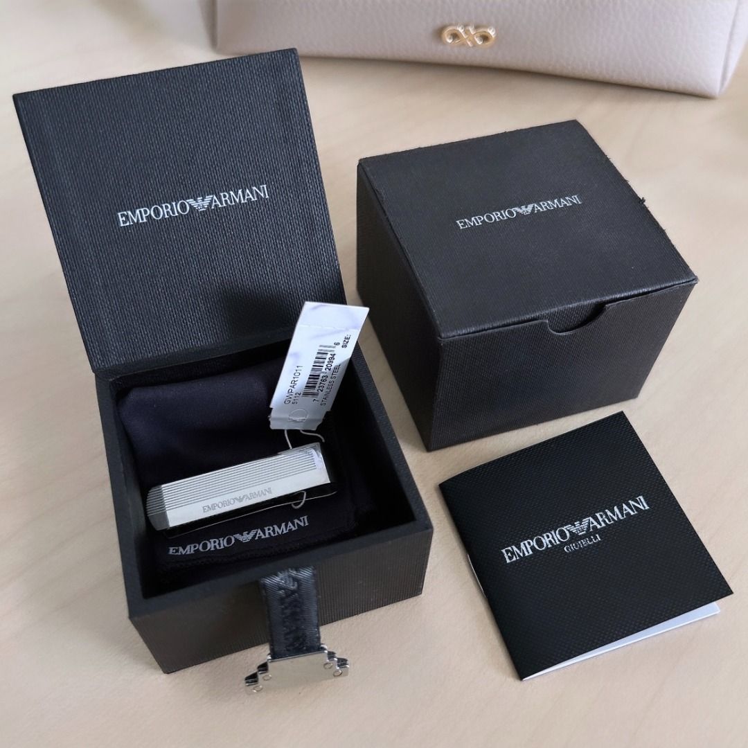 Armani tie bar hot sale
