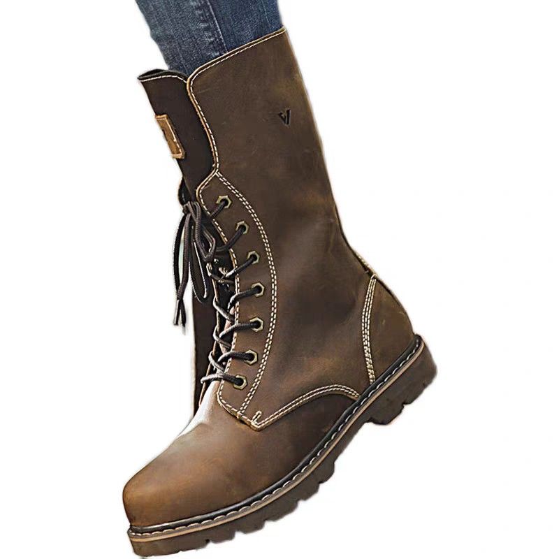 Red genuine hotsell leather boots
