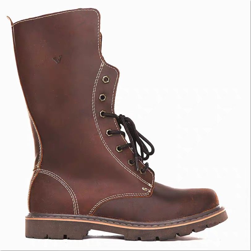 Red genuine hotsell leather boots