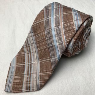 Brown Plaid Necktie