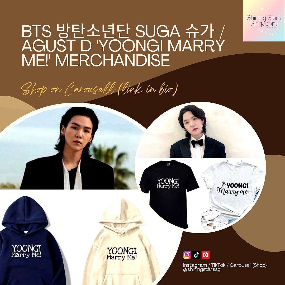 Bts merch clearance hoodie suga