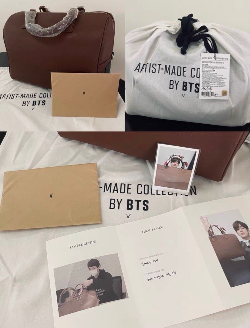 BTS MUTE BOSTON BAG DESIGNED BY V TAEHYUNG, Hobbies & Toys, Collectibles &  Memorabilia, K-Wave on Carousell