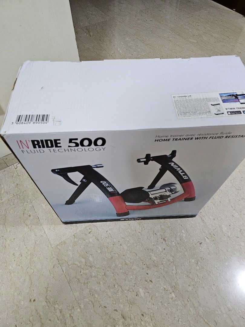 Decathlon Btwin 500 road bike inride trainer fluid tech
