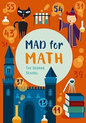 Buku aktivitas anak matematika Mad for Math Grade 3-5 Wizard School ...