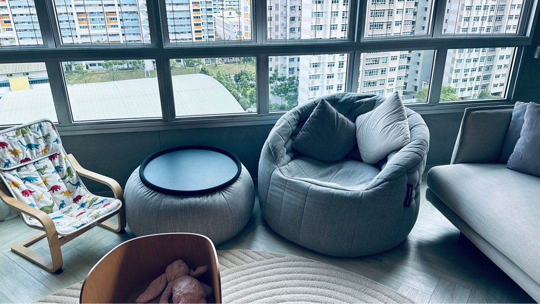 Ambient lounge butterfly sofa discount bean bag chair set