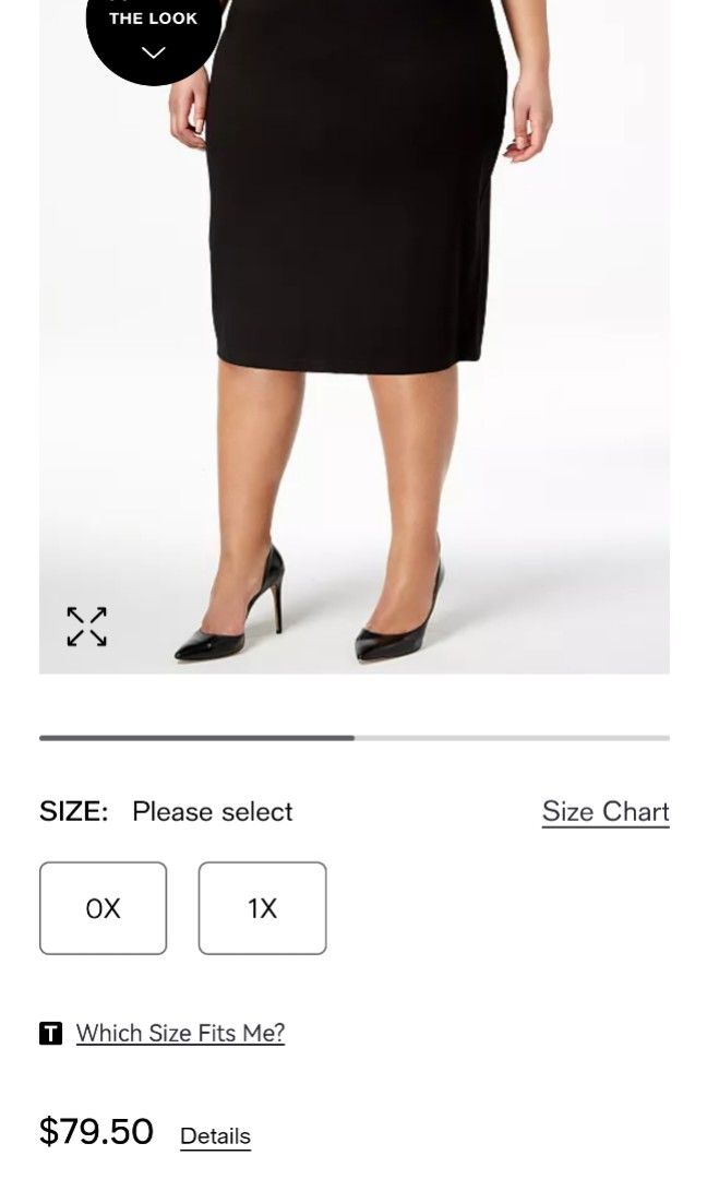 Plus Size Pull-On Tummy-Control Pencil Skirt