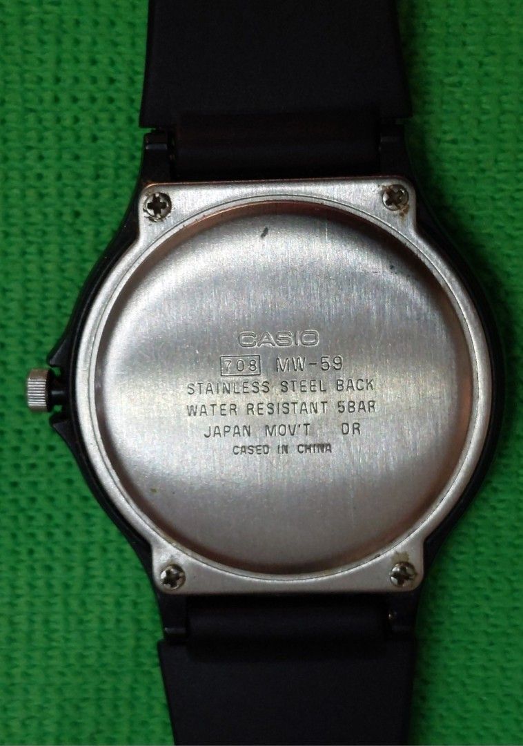 Casio stainless steel cheap water resistant