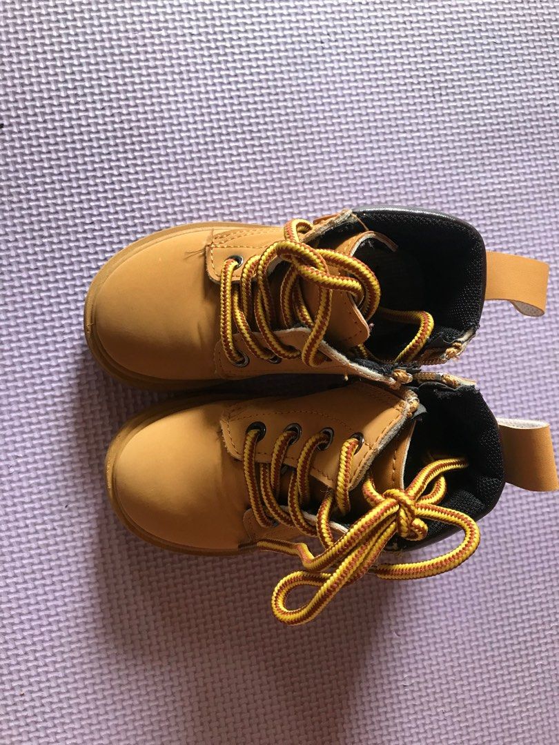 Caterpillar boots dupe for toddler