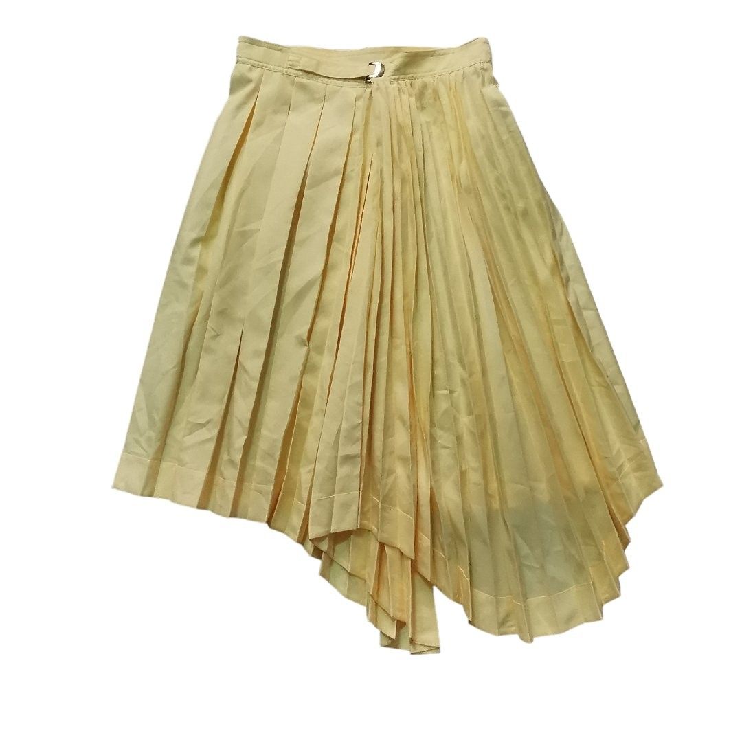 Celine yellow pleated top skirt