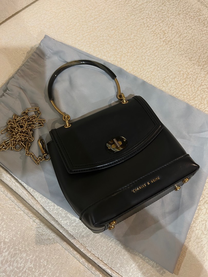 Charles & Keith Black Shoulder Bag, Women's Fashion, Bags & Wallets