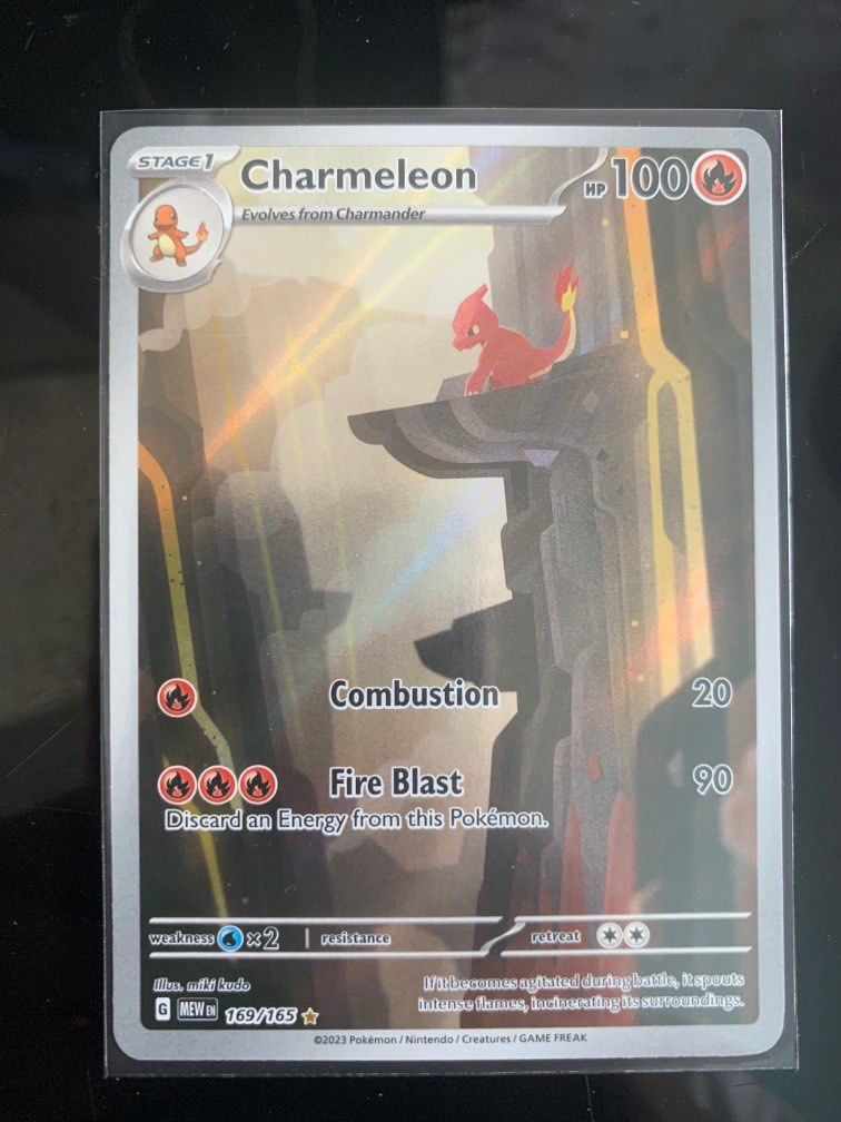 Charmeleon 169 MEW 151 Scarlet and Violet Pokémon Card Game Art Rare  Illustration Rare