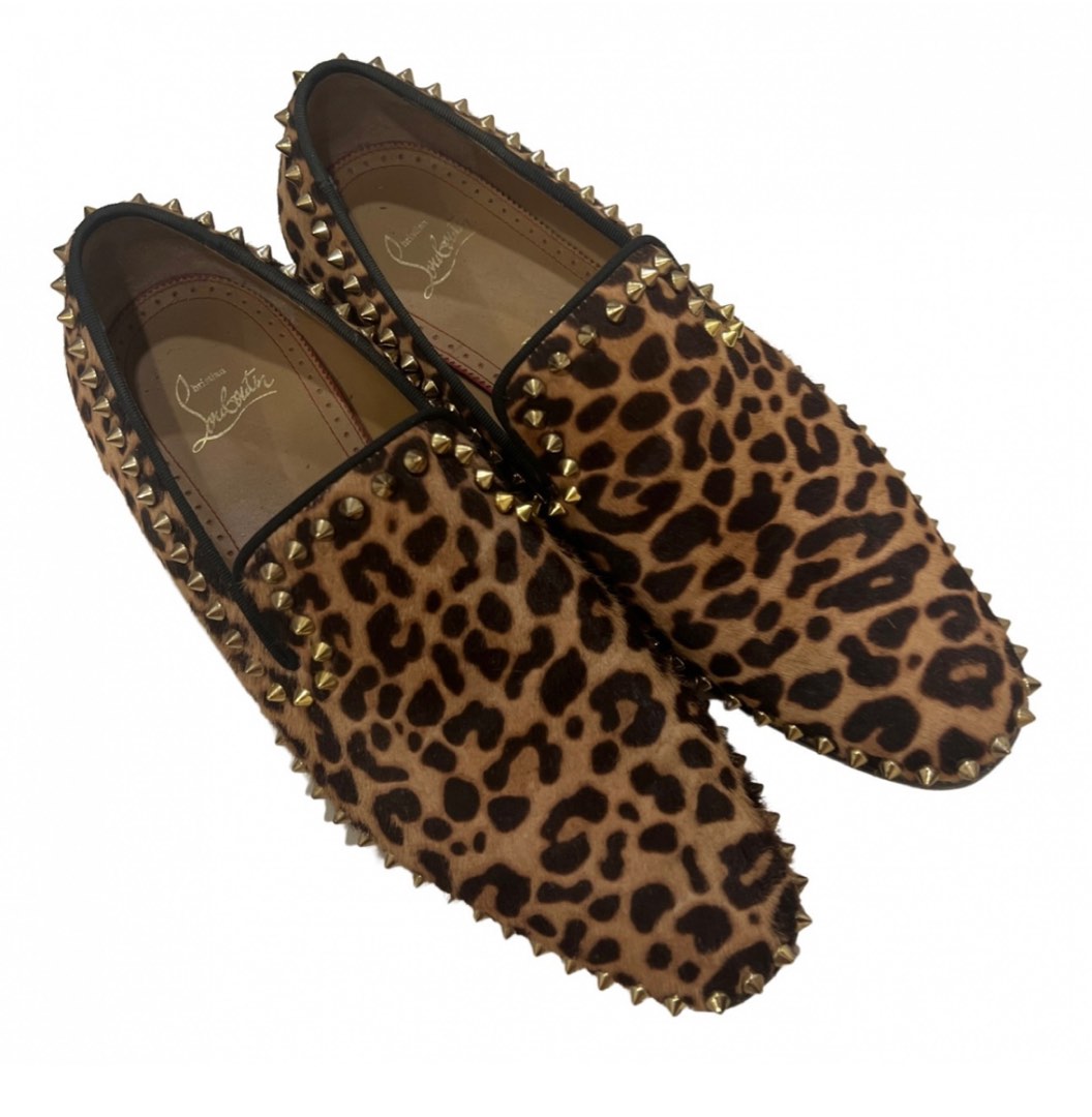 Christian Louboutin Leather Flats Luxury Sneakers Footwear on