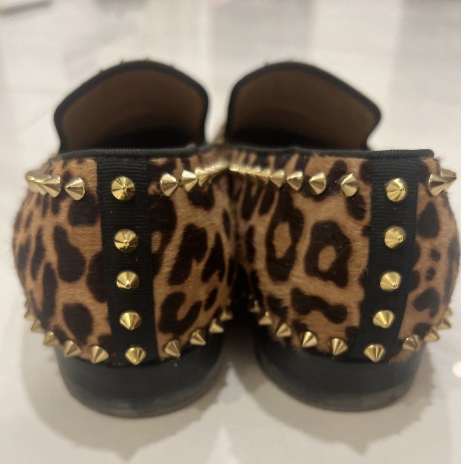 Christian louboutin cheap leopard flats